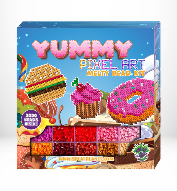 Yummy food themed fuse beads, Burger design melty beads, Hot Dog fuse bead kits, Food fuse bead kit, Melty beads Burger, DIY Food theme crafts, Colorful Food beads, Yummy craft supplies, Kids melting bead art, Creative bead kit for kids, Non-toxic fuse beads, Burger gift for children, Gifts for fast food lovers, Pegboard ice cream designs, Food gift for fuse bead lovers, Food arts and crafts, fuse bead pegboards,