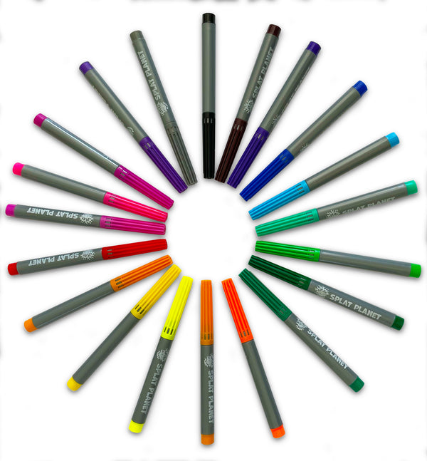 Fabric pens, washable pens, markers, magic markers, multi coloured pens, splat planet, colour in tshirt, colouring markers, sharpies,