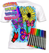 kids, children, chlidrens, colour in t-shirt, colour in tshirt, colour in t shirt, Butterflies, Flowers, girls tshirt, color in t-shirt, color in t shirt,  colour in wash out colour in again, magic colouring, fabric pens, superhero, batman, Spiderman, marvel, marvel colouring, Spiderman colouring, batman colouring, superman colouring, art2colour, art 2 colour, splat planet, colouring, colour in, washable pens, magic, toddlers, Kids, magic,