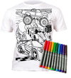 kids, children, chlidrens, colour in t-shirt, eatsleepdoodle, eat sleep doodle, grafix,  splat planet, color in t-shirt, color in t shirt, placemat, place mat, keep kids busy, cars placemat, Ferrari kids, Porsche, kids Range Rover, colour in car, t shirt, rainbow, rainbow colouring, Unicorn colouring, Unicorn coloring, personalise, Magic, kids gift, unique present, magic t-shirt, magic placemat, splat mat, splat planet,