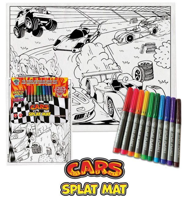 kids, children, chlidrens, colour in t-shirt, eatsleepdoodle, eat sleep doodle, grafix,  splat planet, color in t-shirt, color in t shirt, placemat, place mat, keep kids busy, cars placemat, Ferrari kids, Porsche, kids Range Rover, colour in car, t shirt, rainbow, rainbow colouring, Unicorn colouring, Unicorn coloring, personalise, Magic, kids gift, unique present, magic t-shirt, magic placemat, splat mat, splat planet,