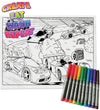 kids, children, chlidrens, colour in t-shirt, eatsleepdoodle, eat sleep doodle, grafix,  splat planet, color in t-shirt, color in t shirt, placemat, place mat, keep kids busy, cars placemat, Ferrari kids, Porsche, kids Range Rover, colour in car, t shirt, rainbow, rainbow colouring, Unicorn colouring, Unicorn coloring, personalise, Magic, kids gift, unique present, magic t-shirt, magic placemat, splat mat, splat planet,