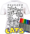 kids, children, eatsleepdoodle, eat sleep doodle, grafix, chlidrens, colour in t-shirt, colour in tshirt, colour in t shirt, color in t-shirt, color in t shirt,  colour in wash out colour in again, magic colouring, fabric pens, splat planet, colouring, colour in, washable pens, magic, toddlers, Kids, magic,  colouring, fabric pens, boys, girls, toddlers, gift, christmas present, unique easter present, easter present, easter gift, kids gift, cats, cats colouring, cats coloring, meow,