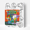 Dinosaur paint by number, Dinosaur painting, Dinosaur painting for kids, Dinosaur painting easy, Dinosaur painting by numbers uk, Dinosaur painting set, washable acrylic paints, Dinosaur gifts for boys, paint by number on canvas, paint by numbers ready for wall mounting, paint by numbers for kids, paint by numbers for beginners, paint by numbers for children, paint by numbers with frame, framed paint by numbers