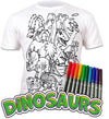 kids, children, chlidrens, eatsleepdoodle, eat sleep doodle, grafix, colour in t-shirt, colour in tshirt, color in t-shirt, color in t shirt, Dinosaurs, Dino, Dinosaur, Dinosaur colouring, Trex, Tyrannosaurus, Triceratops, Velociraptor, Stegosaurus, colour in, wash out, colour in again, magic colouring, fabric pens, splat planet, colouring, colour in, washable pens, magic, toddlers, Kids, magic,  colouring, fabric pens, boys, girls, gift, christmas present, unique easter present,