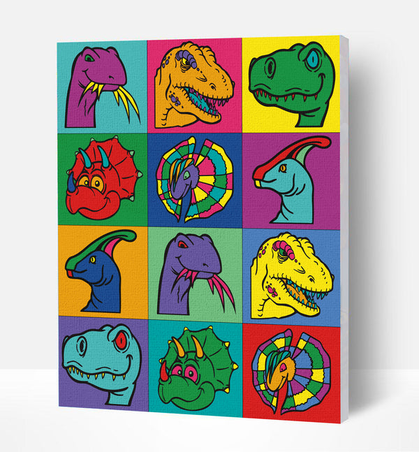 Dinosaur paint by number, Dinosaur painting, Dinosaur painting for kids, Dinosaur painting easy, Dinosaur painting by numbers uk, Dinosaur painting set, washable acrylic paints, Dinosaur gifts for boys, paint by number on canvas, paint by numbers ready for wall mounting, paint by numbers for kids, paint by numbers for beginners, paint by numbers for children, paint by numbers with frame,