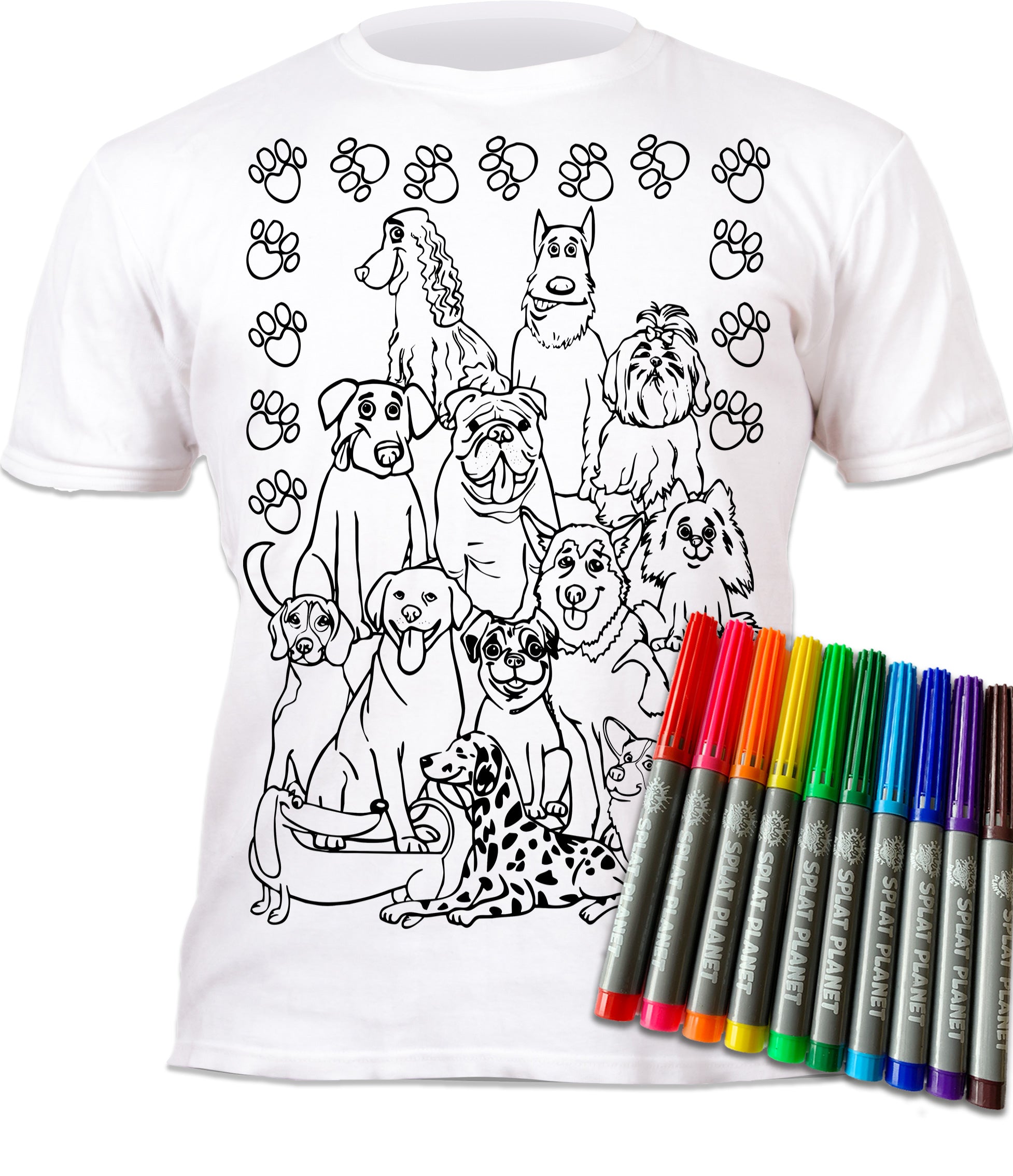 kids, children, chlidrens, eatsleepdoodle, eat sleep doodle, grafix, colour in t-shirt, colour in tshirt, colour in t shirt, color in t-shirt, color in t shirt, Puppy colouring, Crufts, Dogs, Labrador, golden retriever, Dogs colouring, colour in, wash out, colour in again, magic colouring, fabric pens, splat planet, colouring, colour in, washable pens, magic, toddlers, Kids, magic,  colouring, fabric pens, gift, christmas present, unique easter present, easter present, easter gift, kids gift,