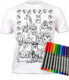 kids, children, chlidrens, eatsleepdoodle, eat sleep doodle, grafix, colour in t-shirt, colour in tshirt, colour in t shirt, color in t-shirt, color in t shirt, Puppy colouring, Crufts, Dogs, Labrador, golden retriever, Dogs colouring, colour in, wash out, colour in again, magic colouring, fabric pens, splat planet, colouring, colour in, washable pens, magic, toddlers, Kids, magic,  colouring, fabric pens, gift, christmas present, unique easter present, easter present, easter gift, kids gift,