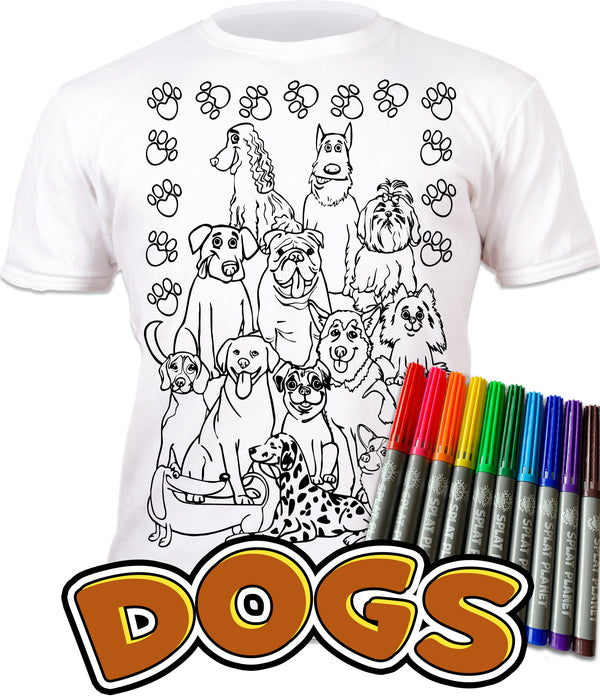 kids, children, chlidrens, eatsleepdoodle, eat sleep doodle, grafix, colour in t-shirt, colour in tshirt, colour in t shirt, color in t-shirt, color in t shirt, Puppy colouring, Crufts, Dogs, Labrador, golden retriever, Dogs colouring, colour in, wash out, colour in again, magic colouring, fabric pens, splat planet, colouring, colour in, washable pens, magic, toddlers, Kids, magic,  colouring, fabric pens, gift, christmas present, unique easter present, easter present, easter gift, kids gift,