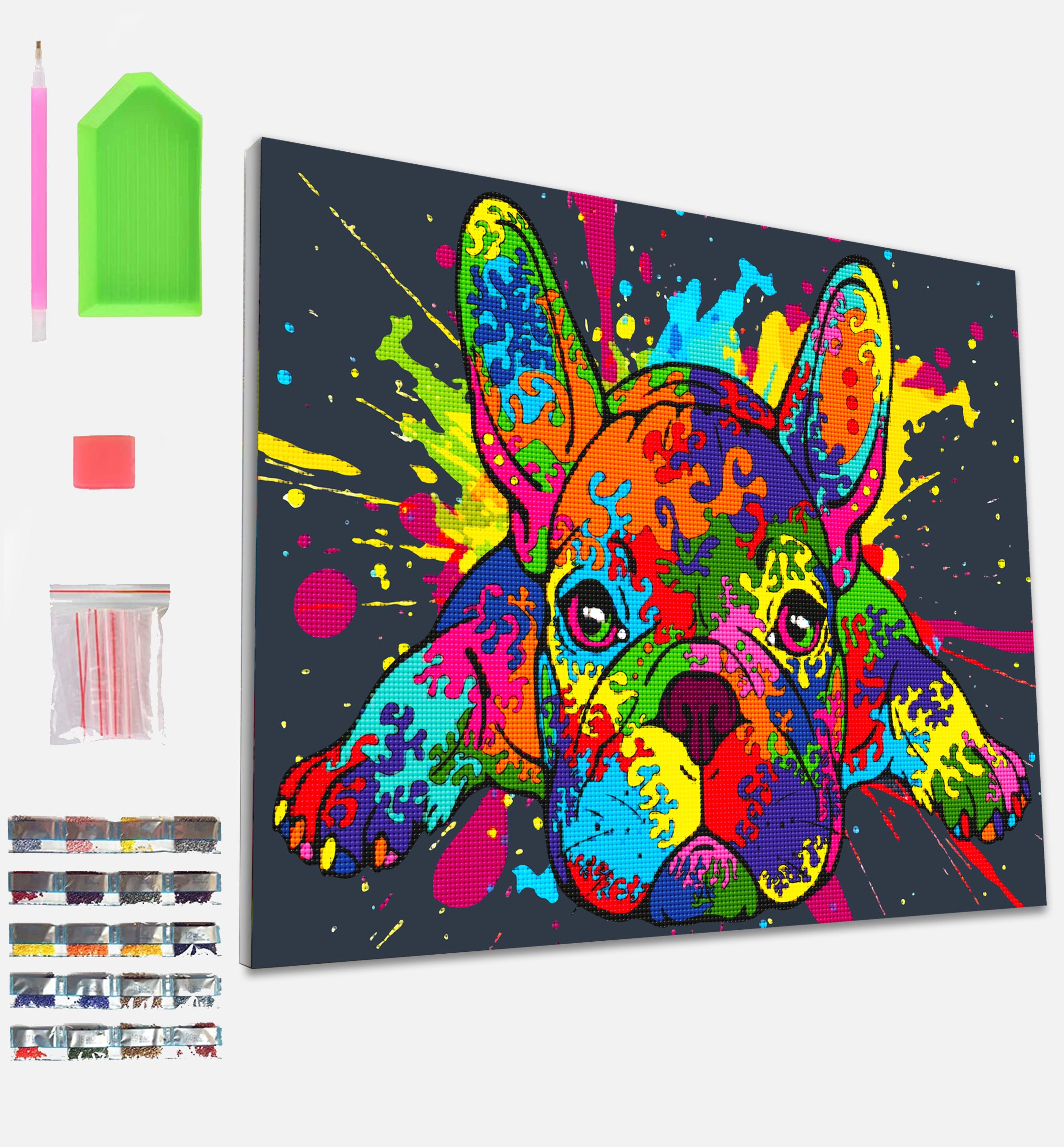 French Bulldog diamond painting, French Bulldog diamond art, French Bulldog diamond painting for kids, French Bulldog diamond art kits, French Bulldog crystal art, French Bulldog crystal art set, 5D diamond painting kits, 5D diamond art, French Bulldog gifts, French Bulldog gifts for girls, French Bulldog gifts for women, framed diamond art kits, framed diamond painting, diamond painting for beginners, framed crystal art, French Bulldog arts and crafts, French Bulldog canvas wall art,