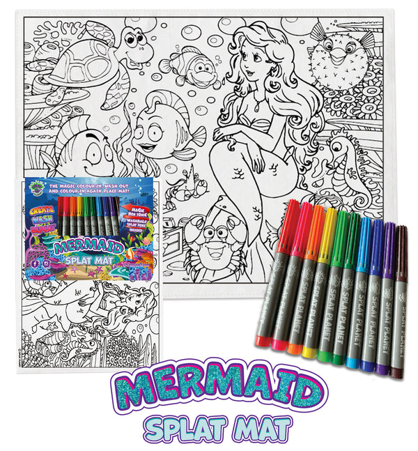 kids, children, chlidrens, colour in t-shirt, eatsleepdoodle, eat sleep doodle, grafix,  splat planet, color in t-shirt, color in t shirt, placemat, place mat, keep kids busy, unicorn placemat, Unicorn, Memaid, the little mermaid, Disney, Unicorn t shirt, rainbow, rainbow colouring, Unicorn colouring, Unicorn coloring, personalise, Magic, kids gift, unique present, magic t-shirt, magic placemat, splat mat, splat planet,