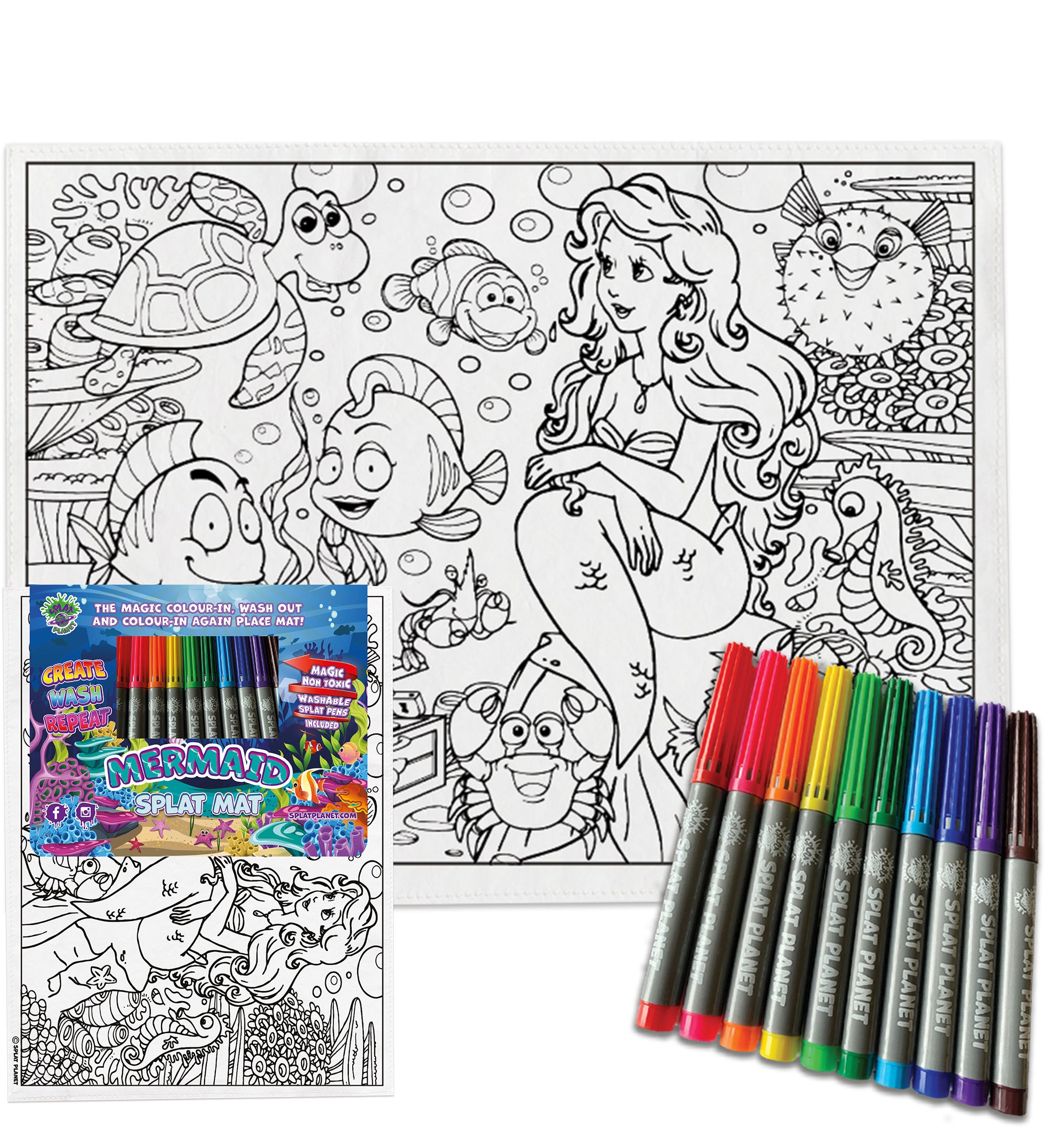 kids, children, chlidrens, colour in t-shirt, eatsleepdoodle, eat sleep doodle, grafix,  splat planet, color in t-shirt, color in t shirt, placemat, place mat, keep kids busy, unicorn placemat, Unicorn, Memaid, the little mermaid, Disney, Unicorn t shirt, rainbow, rainbow colouring, Unicorn colouring, Unicorn coloring, personalise, Magic, kids gift, unique present, magic t-shirt, magic placemat, splat mat, splat planet,
