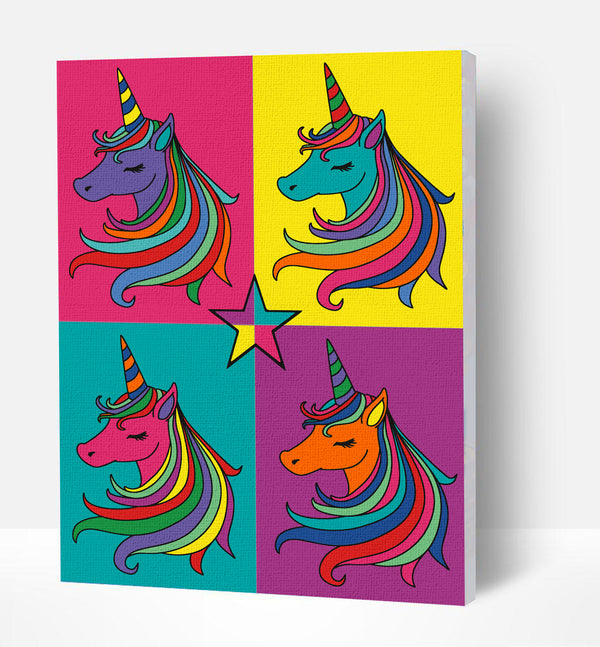 Unicorn paint by number, unicorn painting, unicorn painting for kids, unicorn painting easy, unicorn painting by numbers uk, unicorn pop art painting set, washable acrylic paints, Unicorn gifts for girls, paint by number on canvas, paint by numbers ready for wall mounting, paint by numbers for kids, paint by numbers for beginners, paint by numbers for children, paint by numbers with frame, unicorn pop art