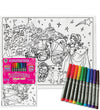 kids, children, chlidrens, colour in t-shirt, eatsleepdoodle, eat sleep doodle, grafix,  splat planet, color in t-shirt, color in t shirt, placemat, place mat, keep kids busy, Princess placemat, Cinderalla, Memaid, the little mermaid, Disney, Unicorn t shirt, rainbow, rainbow colouring, Unicorn colouring, Unicorn coloring, personalise, Magic, kids gift, unique present, magic t-shirt, magic placemat, splat mat, splat planet,