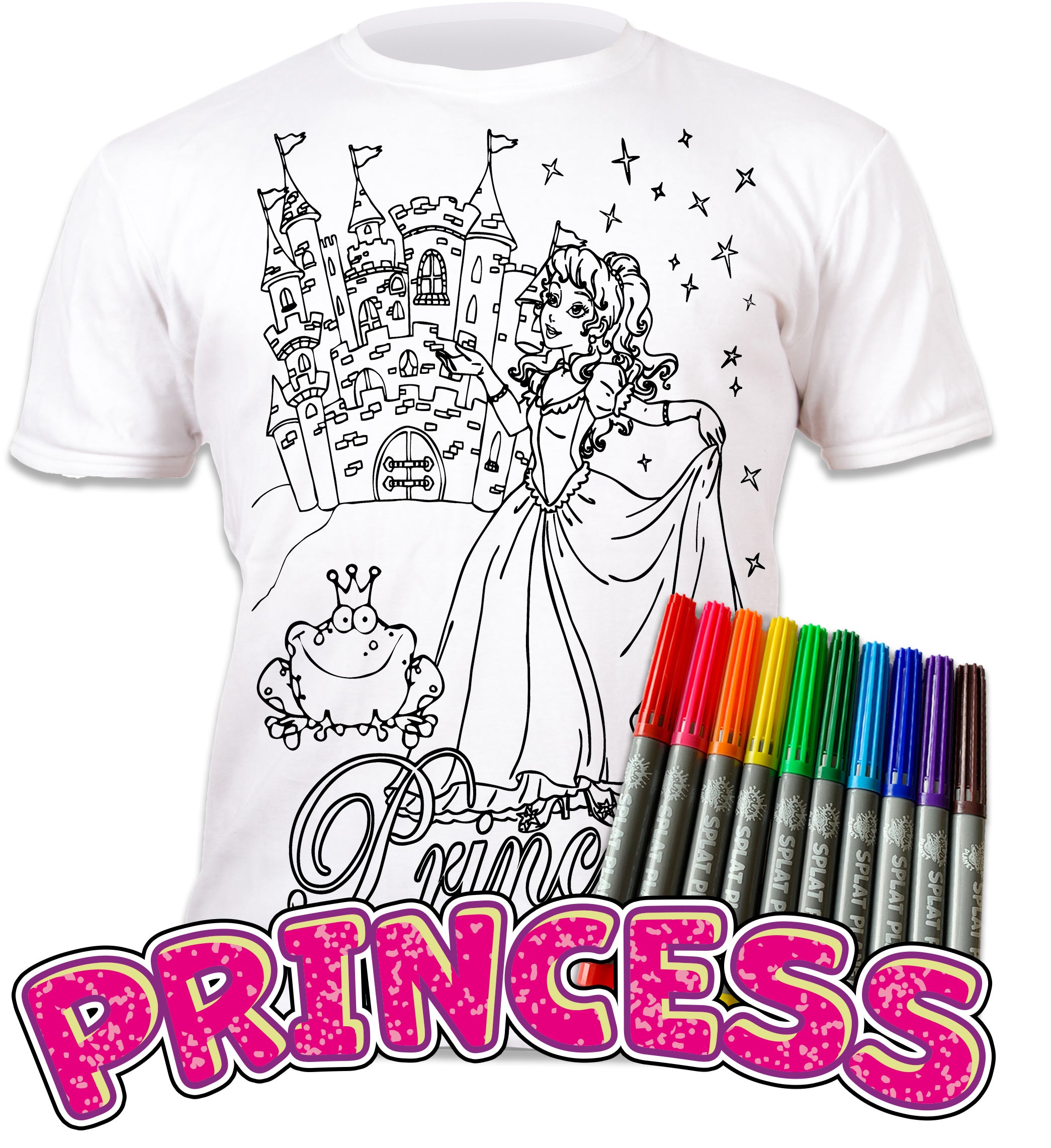 kids, children, chlidrens, colour in t-shirt, eatsleepdoodle, eat sleep doodle, grafix,  splat planet, color in t-shirt, color in t shirt, placemat, place mat, keep kids busy, Princess placemat, Cinderalla, Memaid, the little mermaid, Disney, Unicorn t shirt, rainbow, rainbow colouring, Unicorn colouring, Unicorn coloring, personalise, Magic, kids gift, unique present, magic t-shirt, magic placemat, splat mat, splat planet,