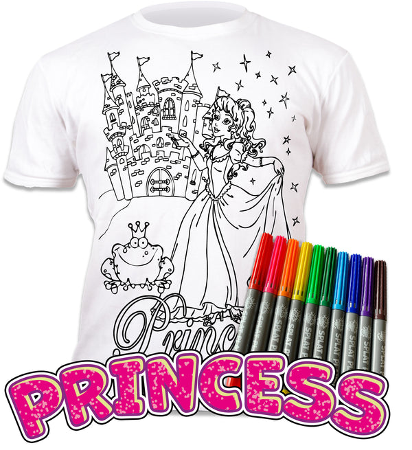 kids, children, chlidrens, colour in t-shirt, eatsleepdoodle, eat sleep doodle, grafix,  splat planet, color in t-shirt, color in t shirt, placemat, place mat, keep kids busy, Princess placemat, Cinderalla, Memaid, the little mermaid, Disney, Unicorn t shirt, rainbow, rainbow colouring, Unicorn colouring, Unicorn coloring, personalise, Magic, kids gift, unique present, magic t-shirt, magic placemat, splat mat, splat planet,