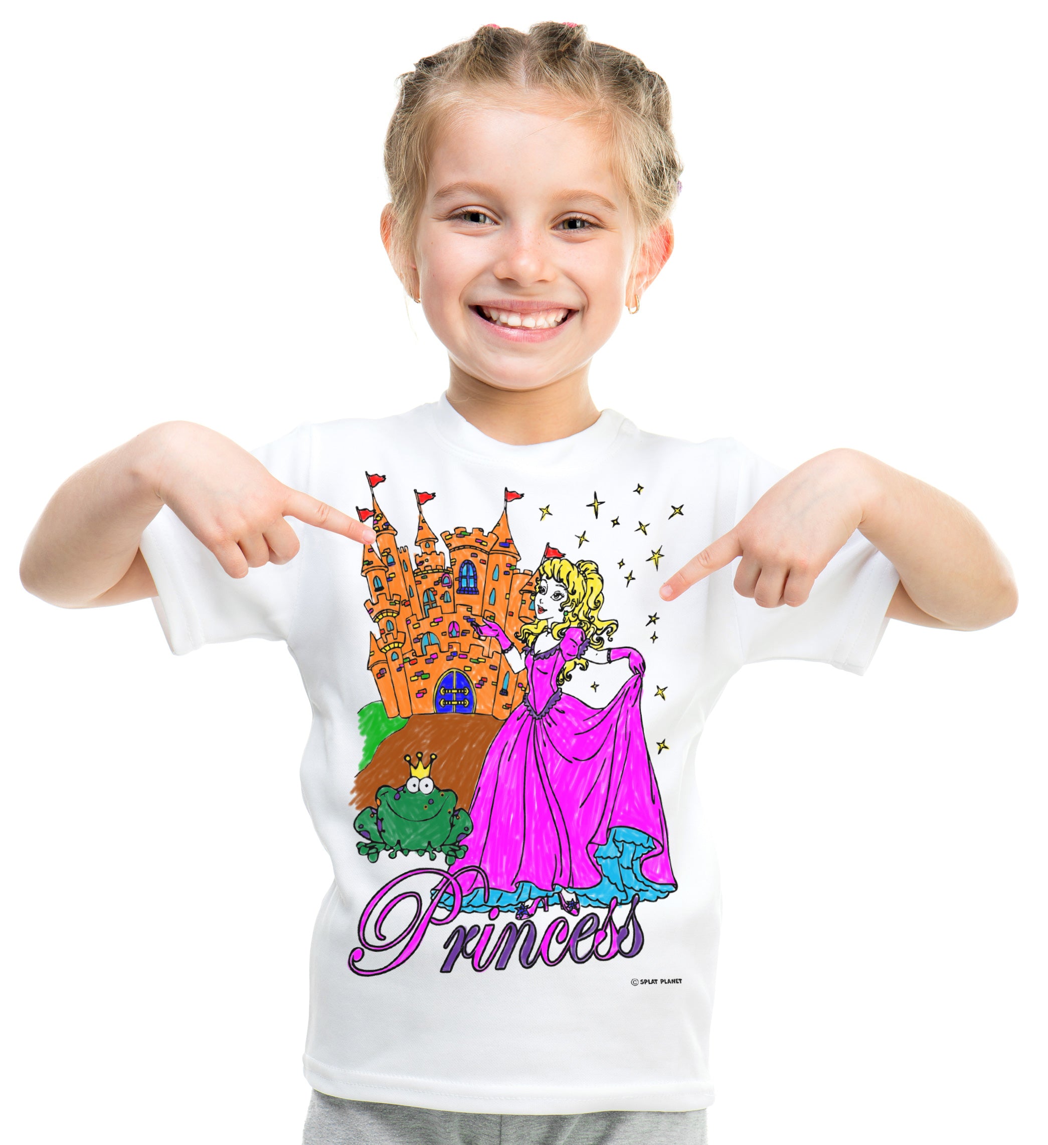 kids, children, chlidrens, colour in t-shirt, eatsleepdoodle, eat sleep doodle, grafix,  splat planet, color in t-shirt, color in t shirt, placemat, place mat, keep kids busy, Princess placemat, Cinderalla, Memaid, the little mermaid, Disney, Unicorn t shirt, rainbow, rainbow colouring, Unicorn colouring, Unicorn coloring, personalise, Magic, kids gift, unique present, magic t-shirt, magic placemat, splat mat, splat planet,