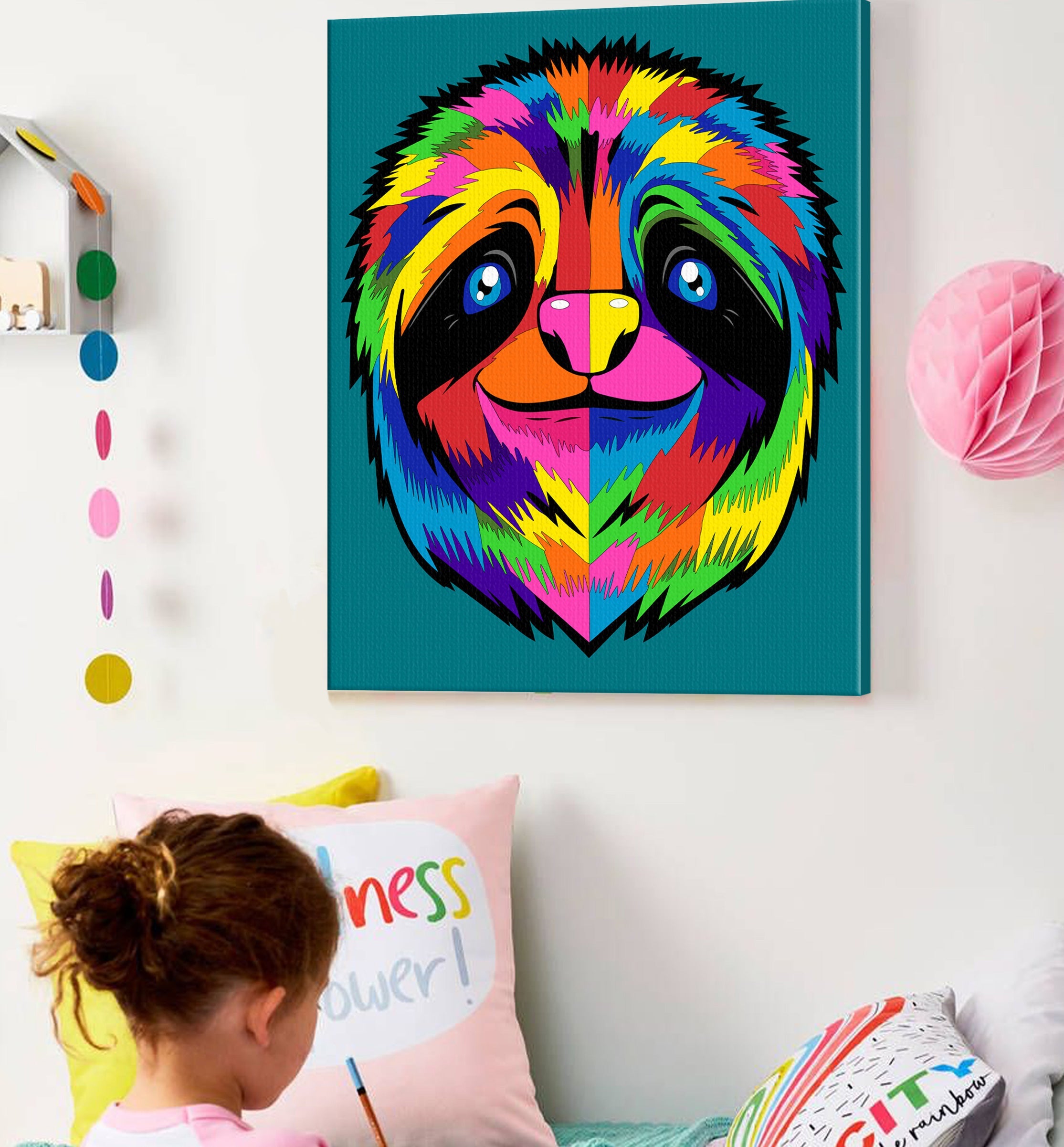 Sloth paint by number, Sloth painting, Sloth painting for kids, Sloth painting easy, Sloth painting by numbers uk, Sloth painting set, washable acrylic paints, Sloth gifts, sloth gifts for girls, paint by number on canvas, paint by numbers ready for wall mounting, paint by numbers for kids, paint by numbers for beginners, paint by numbers for children, paint by numbers with frame, sloth toy,