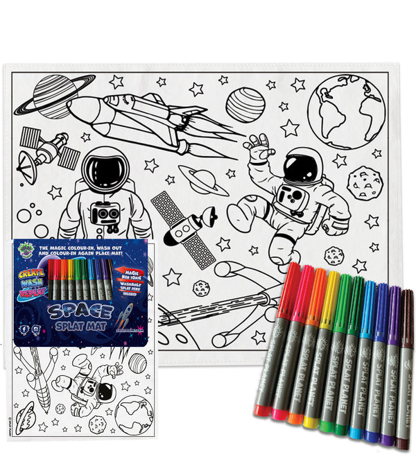 kids, children, eatsleepdoodle, eat sleep doodle, grafix, chlidrens, colour in t-shirt, placemat, place mat, unicorn, alien colouring, coloring, splat shirt, splat mat, splat planet, Butterflies, colouring, colour in, personalise, Magic, space, spaceship, rocket