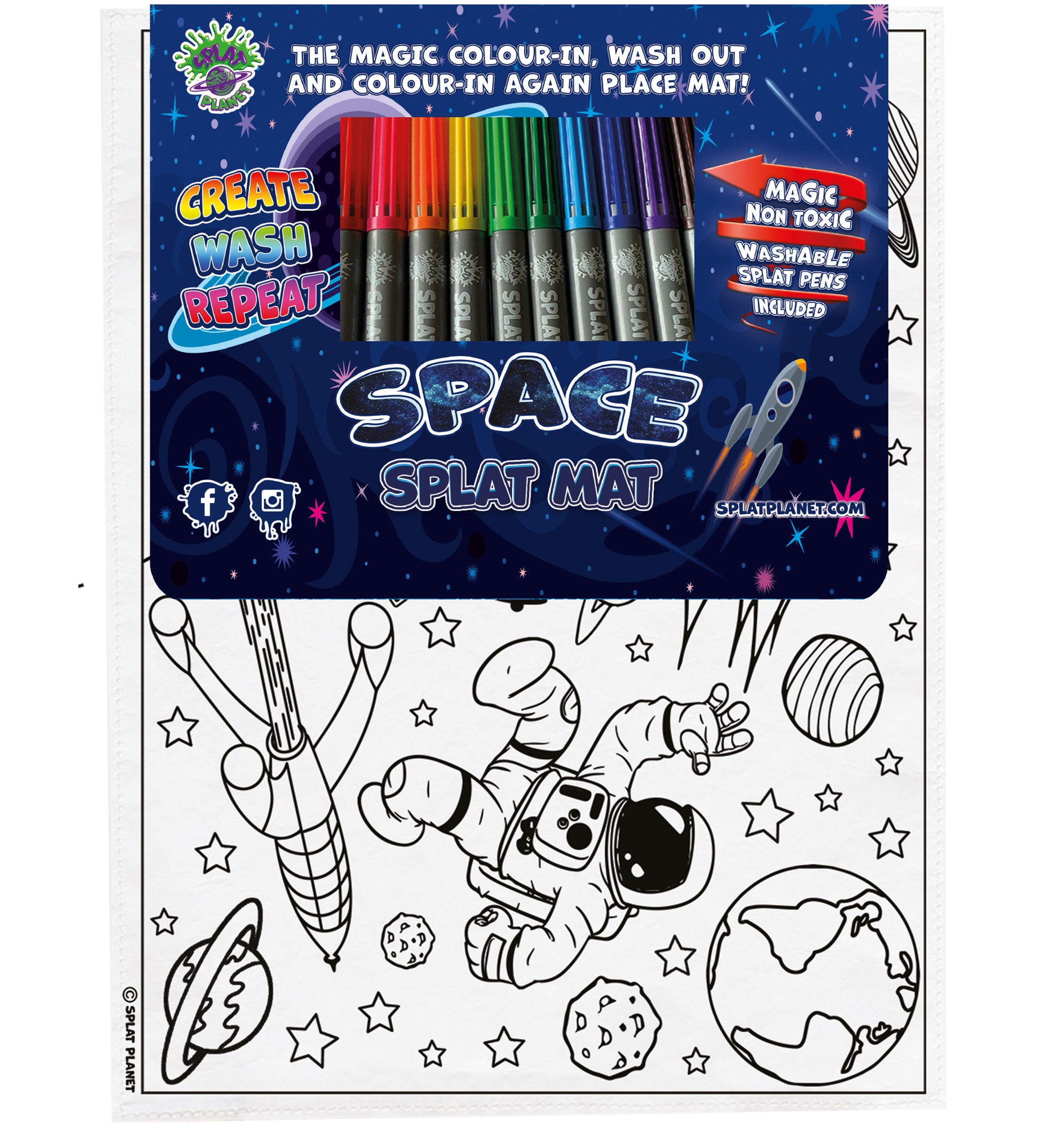 kids, children, eatsleepdoodle, eat sleep doodle, grafix, chlidrens, colour in t-shirt, placemat, place mat, unicorn, alien colouring, coloring, splat shirt, splat mat, splat planet, Butterflies, colouring, colour in, personalise, Magic, space, spaceship, rocket