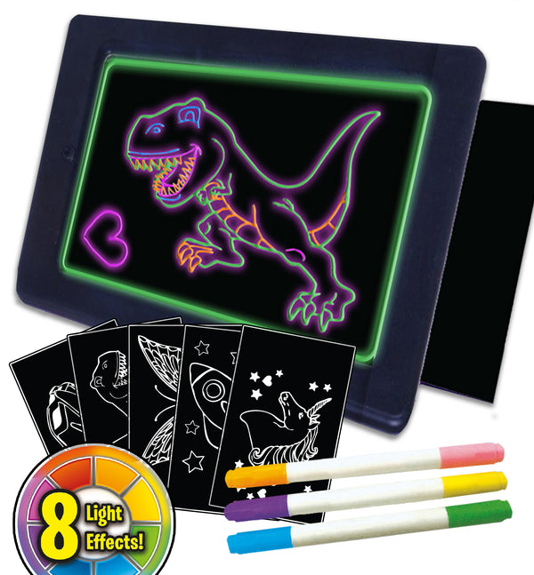 glow pad, glow board, neon board, neon bored, ADHD toy, splat planet glow board, splat board, magic pad, kml pagic pad, draw on plastic, pens draw on glass, tracing kids gift, unicorn gifts for girls. dinosaur gifts for boys, marvin magic glow board, craziart glow board, glow board pens Sensory toy, autism toy, ADHD toy