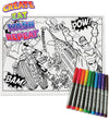 kids, children, eatsleepdoodle, eat sleep doodle, grafix,  placemat, place mat, splat planet, colouring, colour in, washable pens, magic, toddlers, Kids, super hereos colouring, superhero, disney, Disney colouring, superman colouring, superman, super man, captain America, Spiderman, batman, green ivy, robin, iron man, ironman, bat man, hero, superhero, super hero, hereos, save the world, green lantern, marvel, comic, movie, warner movie, fabric pens, boys, girls, toddlers, gift, christmas present