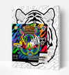 Tiger paint by number, Tiger painting, Tiger painting for kids, Tiger painting easy, Tiger jungle animal painting set, washable acrylic paints, Tiger gifts, paint by number on canvas, paint by numbers ready for wall mounting, paint by numbers for kids, paint by numbers for beginners, paint by numbers for children, paint by numbers with frame, framed paint by numbers, Tiger arts and crafts, Tiger toys, Tiger art, arts and crafts for adults, fluorescent paints, UV Neon Paints