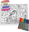 kids, children, chlidrens, colour in t-shirt, eatsleepdoodle, eat sleep doodle, grafix,  splat planet, color in t-shirt, color in t shirt, placemat, place mat, keep kids busy, unicorn placemat, Unicorn, Unique unicorn, Unicorn t shirt, rainbow, rainbow colouring, Unicorn colouring, Unicorn coloring, personalise, Magic, kids gift, unique present, magic t-shirt, magic placemat, splat mat, splat planet,