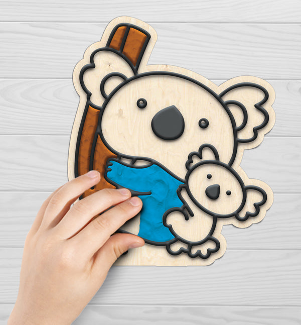 Animal clay colouring kit, Jungle animal clay craft, DIY animal modelling kit, Kids animal clay art set, Wildlife themed clay activity, Creative animal craft for children, Sensory clay colouring kit, Animal character clay set, Non-toxic animal craft kit, Fun animal project for kids.