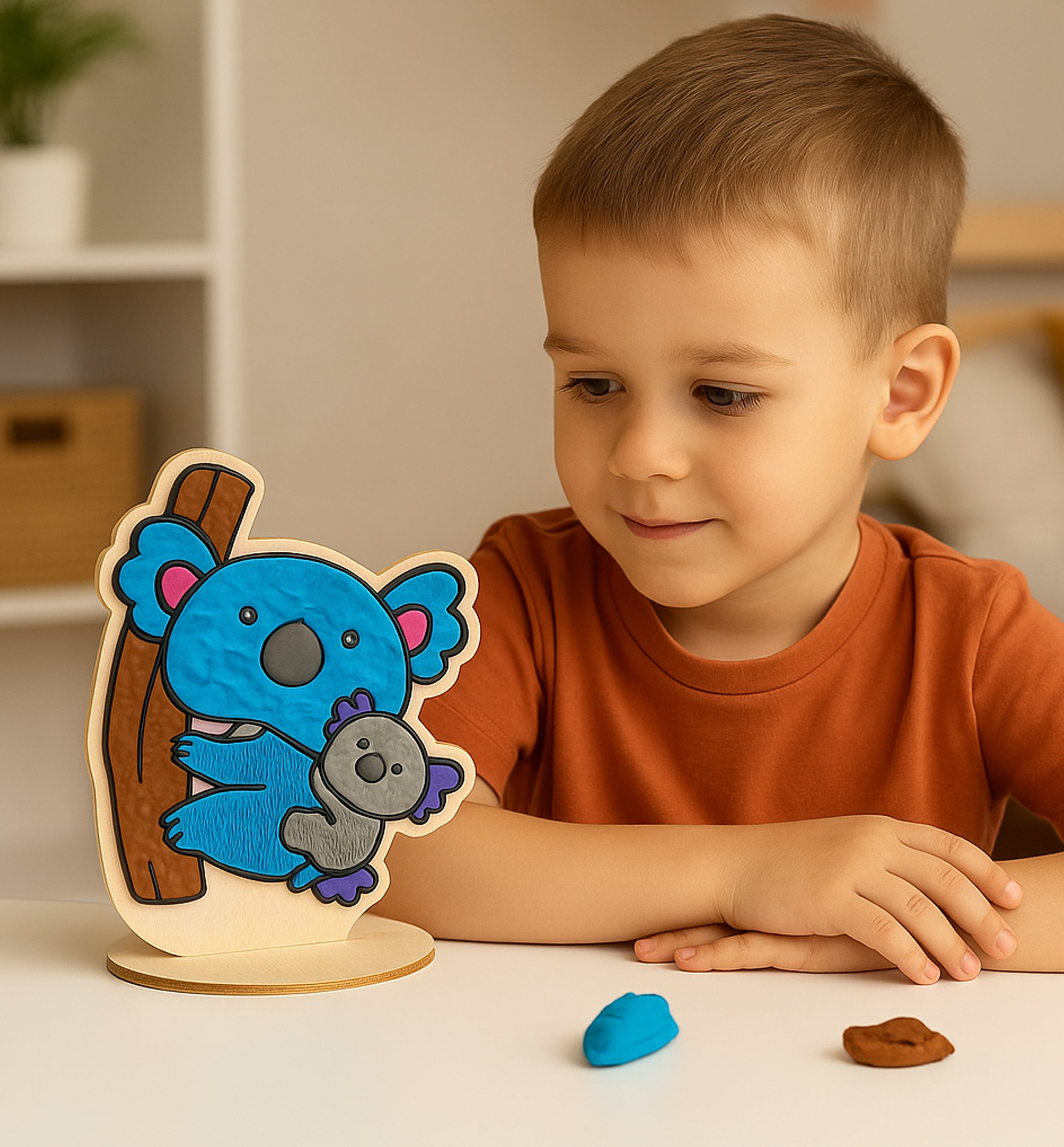 Animal clay colouring kit, Jungle animal clay craft, DIY animal modelling kit, Kids animal clay art set, Wildlife themed clay activity, Creative animal craft for children, Sensory clay colouring kit, Animal character clay set, Non-toxic animal craft kit, Fun animal project for kids.