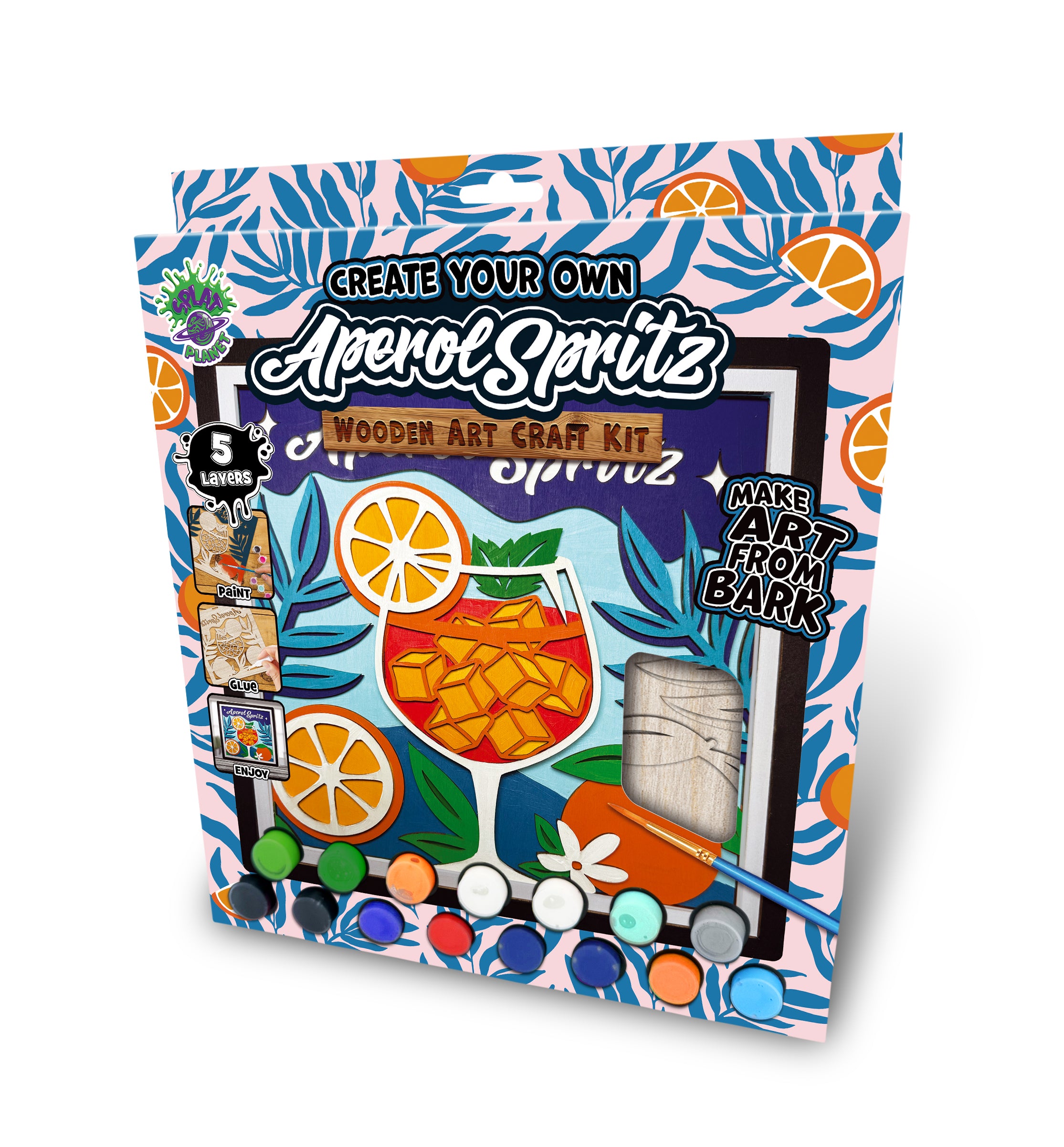 Wooden Aperol Spritz Art Craft Kit