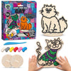 Cat clay colouring kit, Cat clay art set, Cute cat modelling craft, DIY cat clay activity, Cat creative kit for kids, Cat lover arts and crafts, Adorable cat clay project, Non-toxic clay colouring set, Kids cat craft kit, Kitty themed modelling set, Cat gift for children.