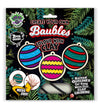 Splat Planet Mess-Free Clay Colouring Kit – Baubles | 3D Air-Dry Clay Christmas Decoration Craft for Kids