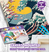 Great Wave clay painting kit with canvas mounted art board, colourful air-dry clay and sculpting tools, offering mess-free sensory play and screen-free creative crafting.