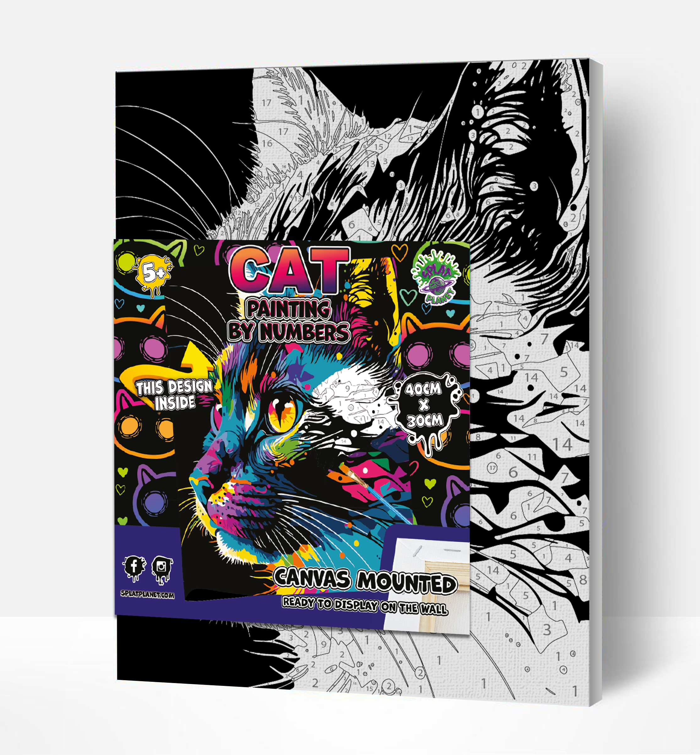 Cat paint by number, Cat painting, Cat painting for kids, Cat painting easy, Cat painting by numbers uk, Cat painting set, washable acrylic paints, Cat gifts for girls, paint by number on canvas, paint by numbers ready for wall mounting, paint by numbers for kids, paint by numbers for beginners, paint by numbers for children, paint by numbers with frame, framed paint by numbers, cat gifts for girls, gifts for cat lovers, cat gifts for women, cat gifts for kid, arts and crafts for adults