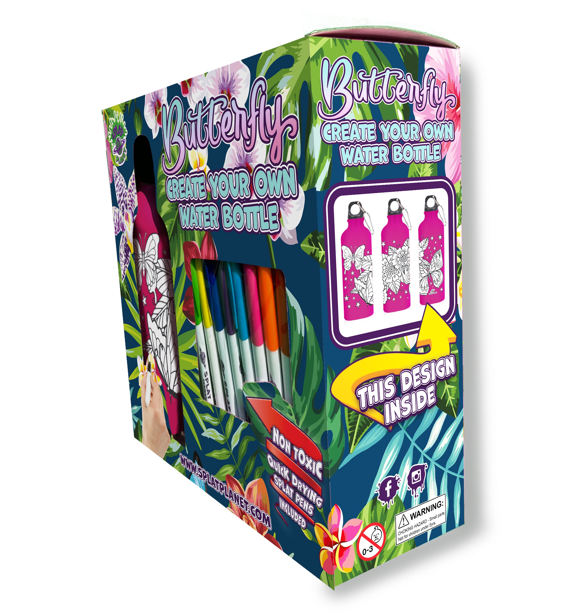 Butterfly Colour-in Bottle