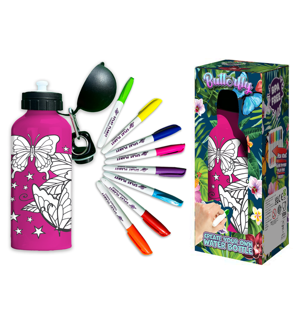 Butterfly Colour-in Bottle