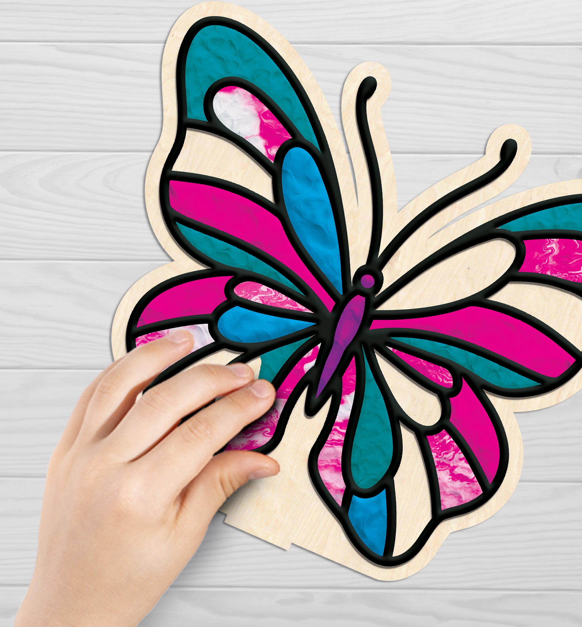 Butterfly clay colouring kit, Butterfly clay art set, Butterfly modelling clay craft, DIY Butterfly clay activity, Colourful butterfly craft kit, Nature themed clay art, Butterfly creative project for kids, Sensory clay colouring set, Kids butterfly craft kit, Butterfly gift for girls, Non-toxic clay craft.