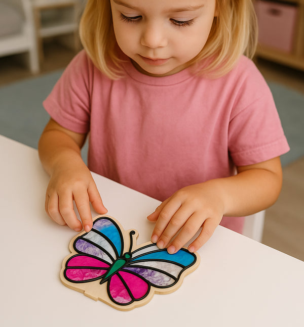 Butterfly clay colouring kit, Butterfly clay art set, Butterfly modelling clay craft, DIY Butterfly clay activity, Colourful butterfly craft kit, Nature themed clay art, Butterfly creative project for kids, Sensory clay colouring set, Kids butterfly craft kit, Butterfly gift for girls, Non-toxic clay craft.