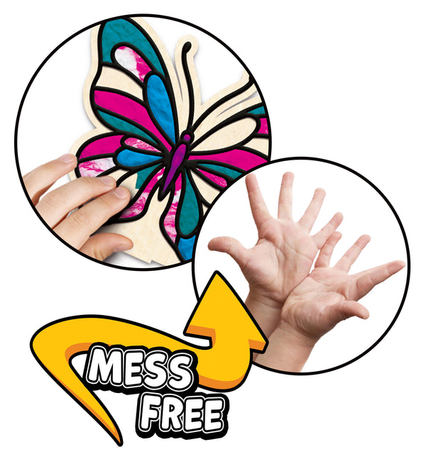 Butterfly clay colouring kit, Butterfly clay art set, Butterfly modelling clay craft, DIY Butterfly clay activity, Colourful butterfly craft kit, Nature themed clay art, Butterfly creative project for kids, Sensory clay colouring set, Kids butterfly craft kit, Butterfly gift for girls, Non-toxic clay craft.