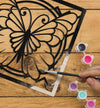 Butterfly wooden art kit, Butterfly craft kit for kids, Layered butterfly wood painting set, DIY Butterfly craft, Colourful butterfly décor, Nature themed wooden art, Kids butterfly project, Creative butterfly craft kit.