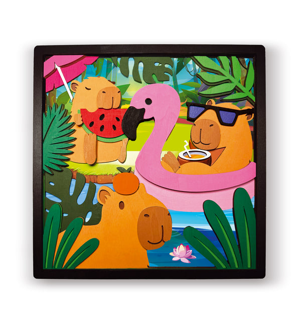 Wooden Capybara Art Craft Kit