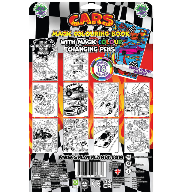 Cars, Racing cars, Sports cars, Supercars, Vehicles, Trucks, Monster trucks, Fire engine, Police car, Ambulance, Construction vehicles, Digger, Bulldozer, Transport, Vehicle colouring, Car colouring book, Kids cars, Boys colouring, Girls colouring, Fibracolour, fibra colour, magic colour changing pens, colour changing, magic pens, felt tips, colouring book, childrens gift, kids unique present, amazing colouring book
