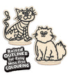Cat clay colouring kit, Cat clay art set, Cute cat modelling craft, DIY cat clay activity, Cat creative kit for kids, Cat lover arts and crafts, Adorable cat clay project, Non-toxic clay colouring set, Kids cat craft kit, Kitty themed modelling set, Cat gift for children.