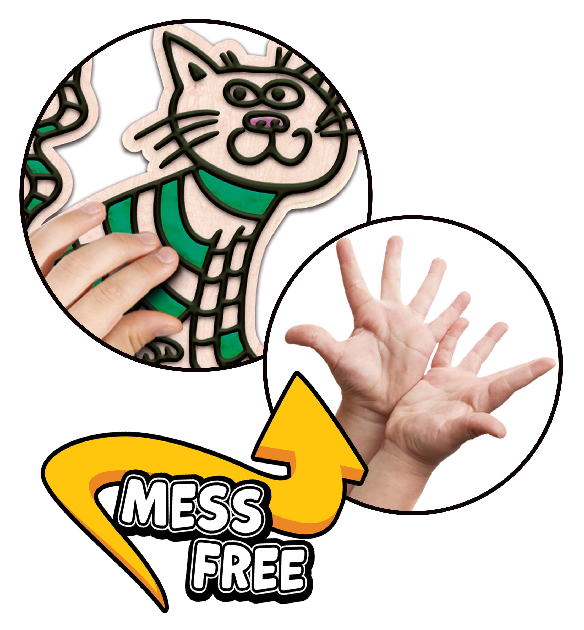 Cat clay colouring kit, Cat clay art set, Cute cat modelling craft, DIY cat clay activity, Cat creative kit for kids, Cat lover arts and crafts, Adorable cat clay project, Non-toxic clay colouring set, Kids cat craft kit, Kitty themed modelling set, Cat gift for children.