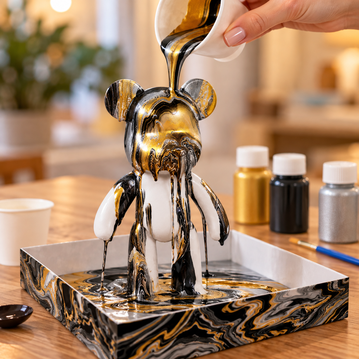 Metallic Marble Bear kit
