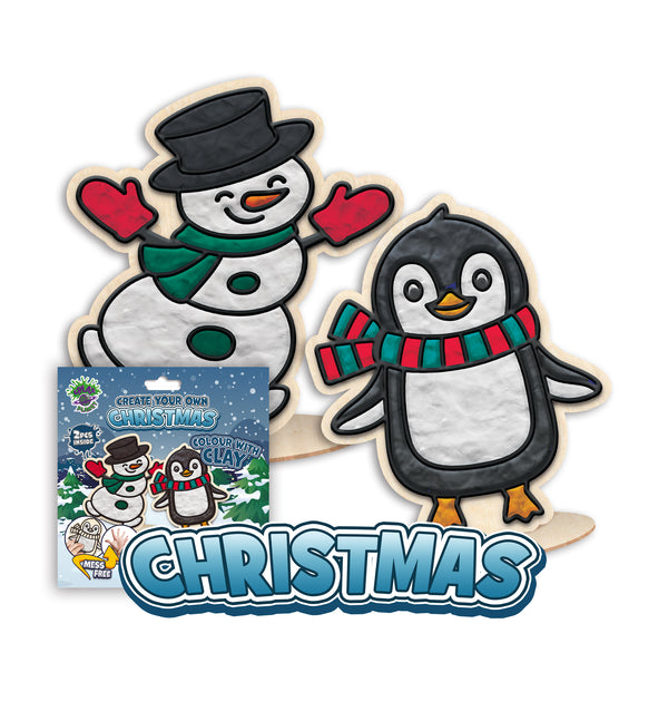 Christmas clay colouring kit, Xmas clay art set, Holiday clay craft for kids, Festive modelling clay kit, DIY Christmas clay activity, Santa & reindeer clay craft, Creative Christmas project, Seasonal clay colouring set, Non-toxic festive craft, Christmas craft kit for children.