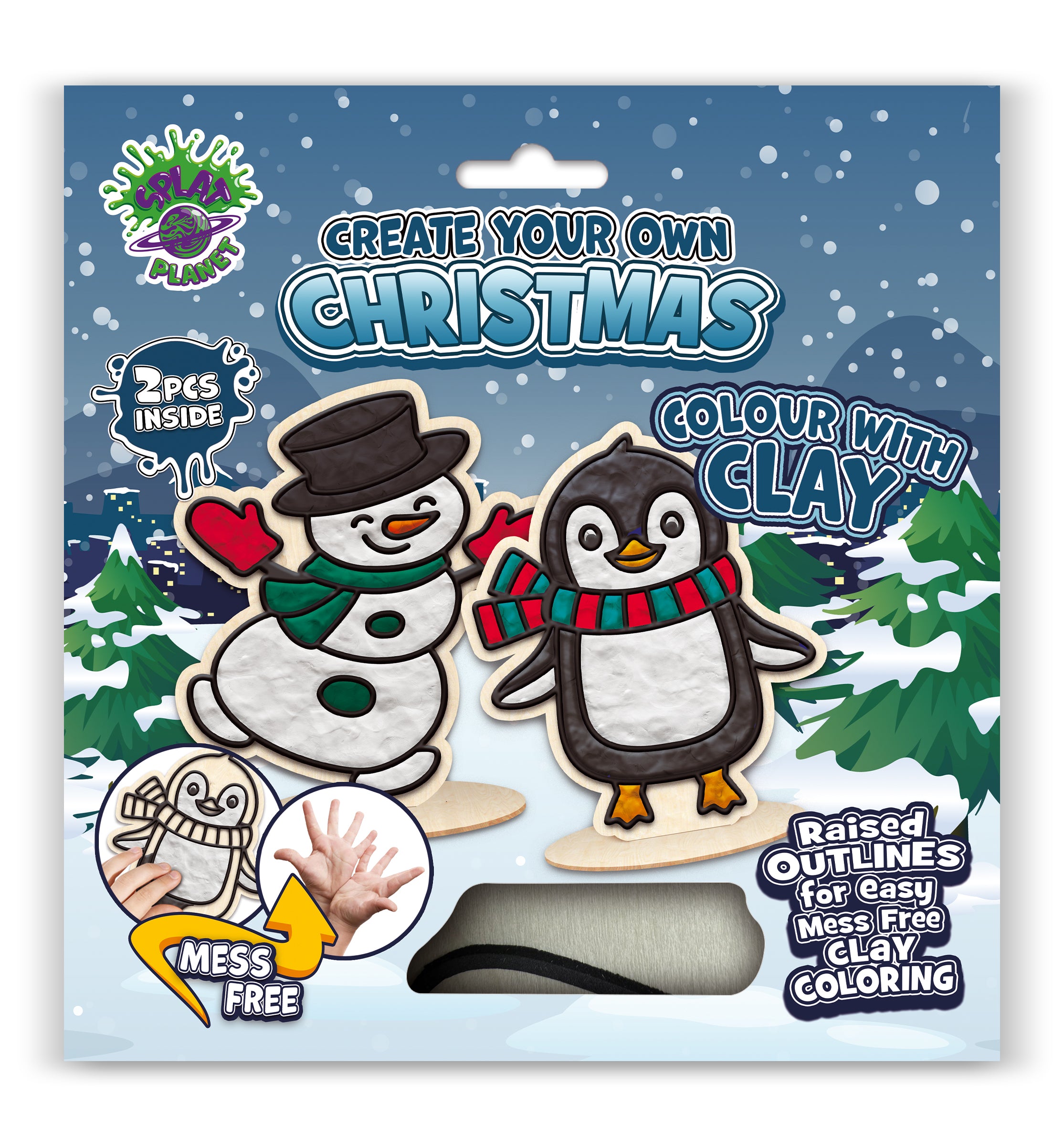 Christmas clay colouring kit, Xmas clay art set, Holiday clay craft for kids, Festive modelling clay kit, DIY Christmas clay activity, Santa & reindeer clay craft, Creative Christmas project, Seasonal clay colouring set, Non-toxic festive craft, Christmas craft kit for children.