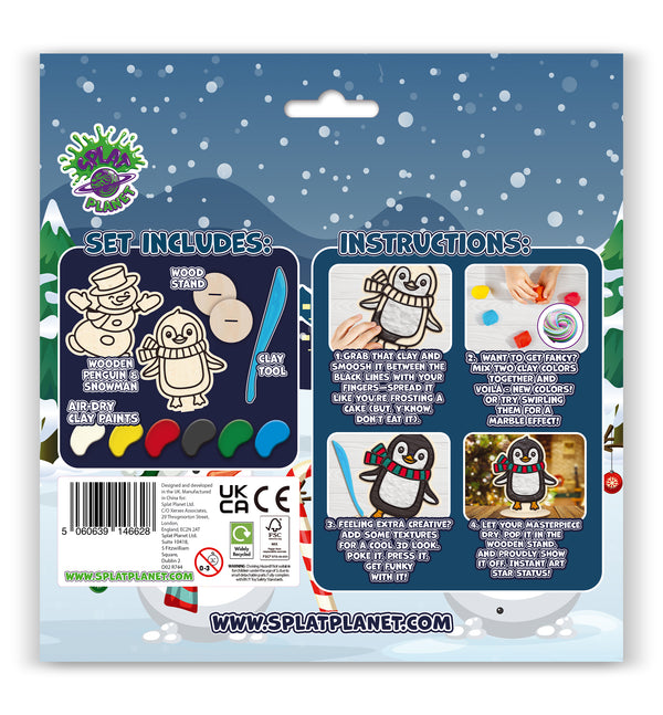Christmas clay colouring kit, Xmas clay art set, Holiday clay craft for kids, Festive modelling clay kit, DIY Christmas clay activity, Santa & reindeer clay craft, Creative Christmas project, Seasonal clay colouring set, Non-toxic festive craft, Christmas craft kit for children.