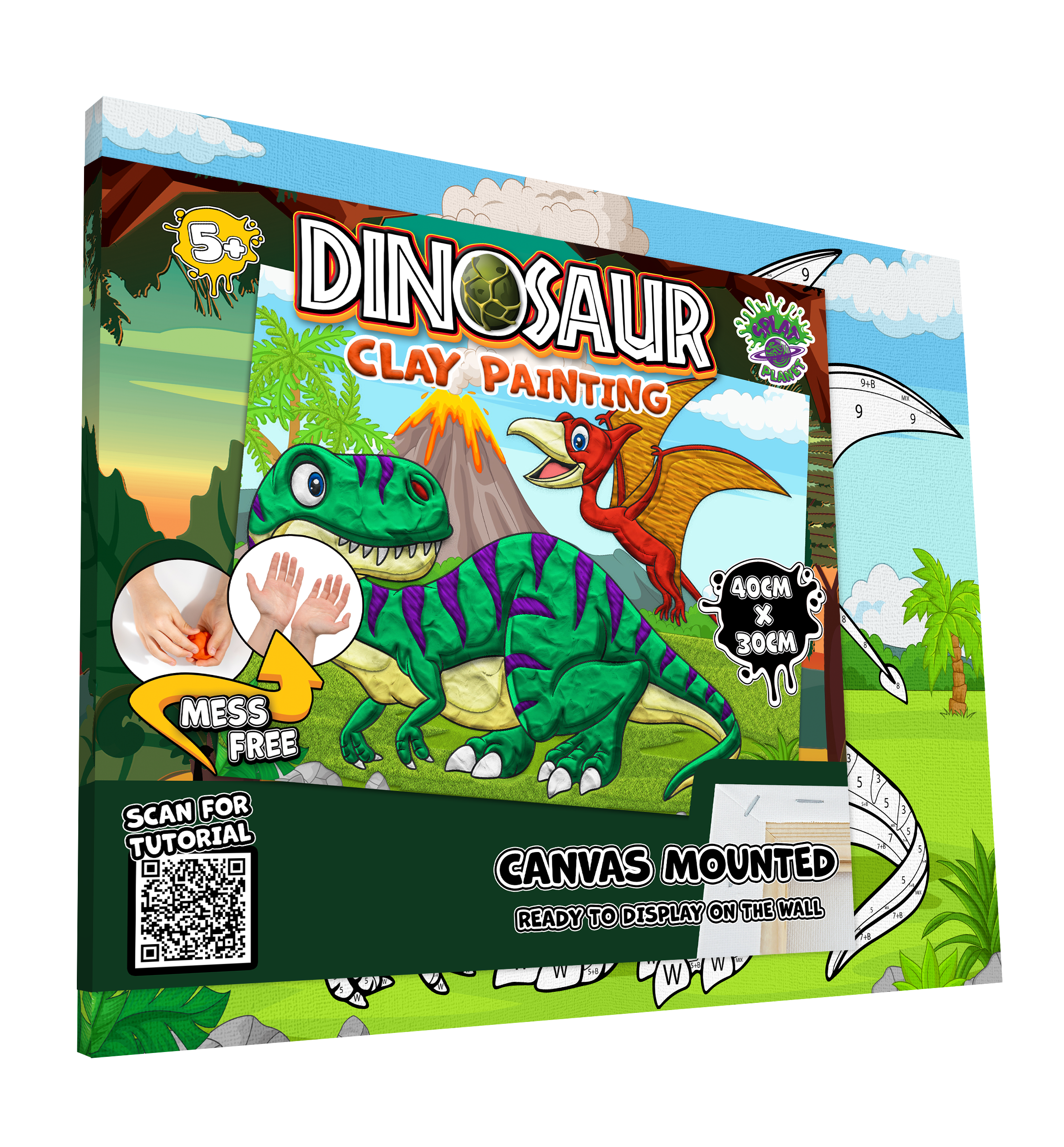 Dinosaur Clay Painting